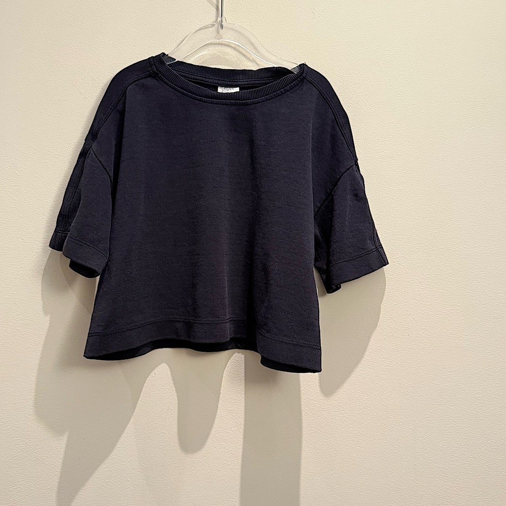 Zara - Dark Navy T-Shirt Baggy 6-8 Years